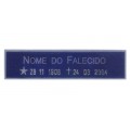 Placa sem Foto com Friso Reto